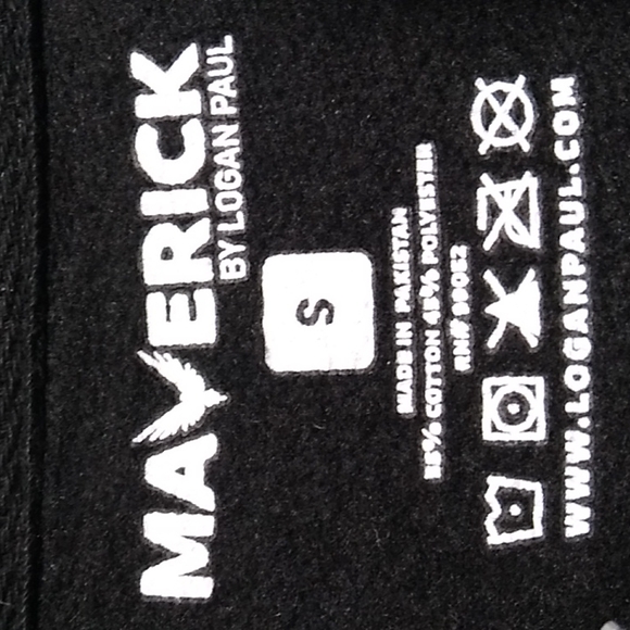 Maverick By Logan Paul Zip Up Hoodie Jacket Sz.S Can Fit Bigger - Picture 6 of 9